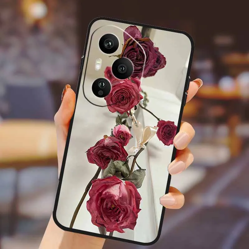Floral Cartoon Anime Soft Silicone Phone Case Cover