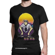 Camisetas geniales de GTO Eikichi para hombres, Camisas de algodón con cuello redondo, gran maestro, Onizuka, Anime, Harajuku, Camisas de estética