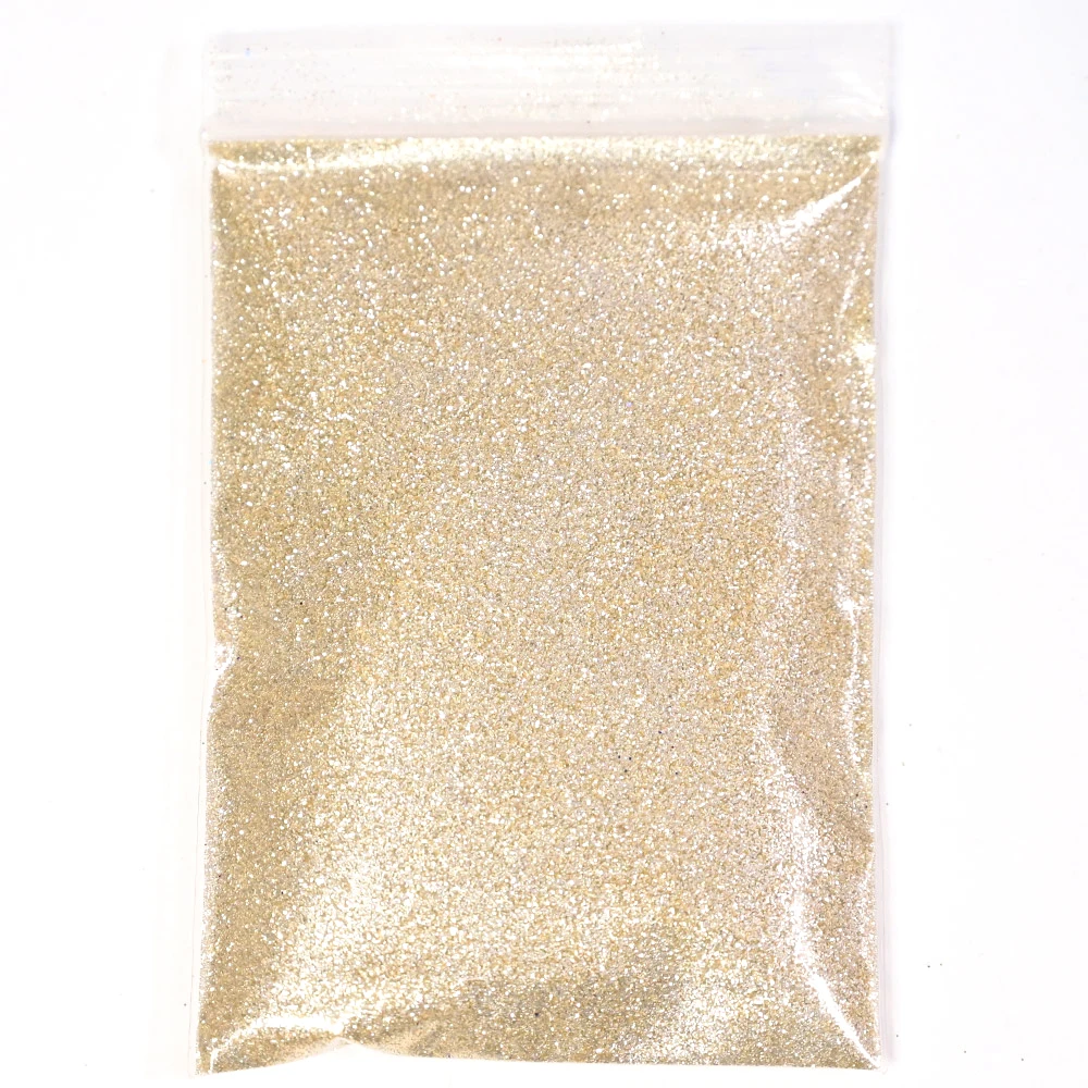 Laser Silver Holographic Chrome Nail Powder - Extra-Fine Glitter for Mirror Effect Nail Art, 50g