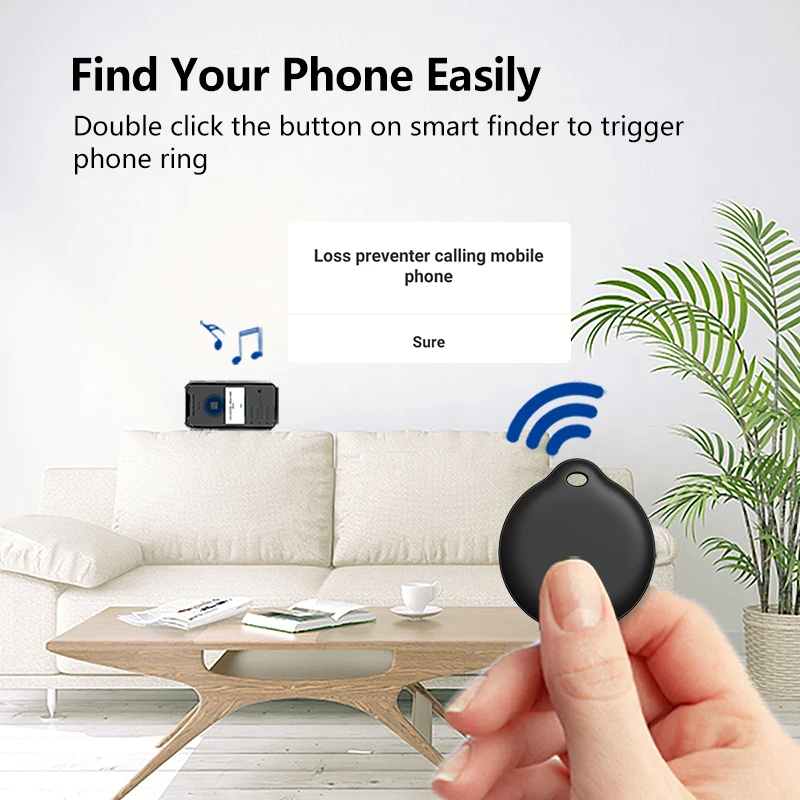 Tuya Anti Lost Finder key item Finder Smart Mini GPS Tracker Mobile Phone Bluetooth Connection Two