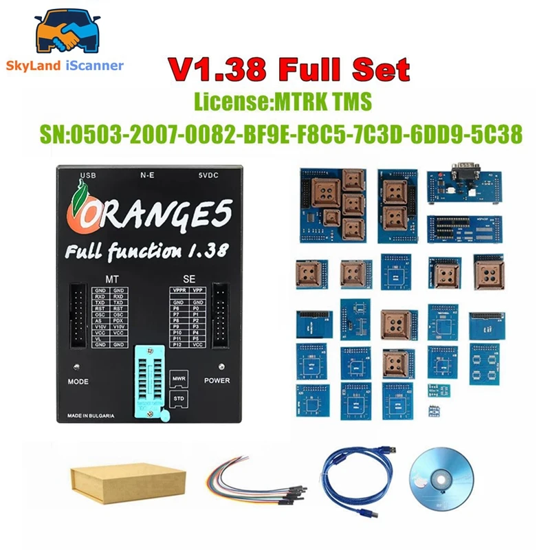 

Новое поступление OEM Orange 5 V1.38 программатор Orange5 программатор с полным адаптером Orange 5 V138 новейшая версия программного обеспечения Бесплатная доставка