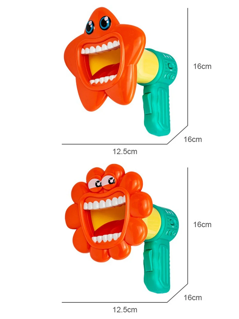 Lustiger Horn-Handlautsprecher mit großem Mund, Sprachwechsler, Aufnahme, Geschenk für Kinderpartyzubehör, Geräuschherstellung, Trompete – Detail 4