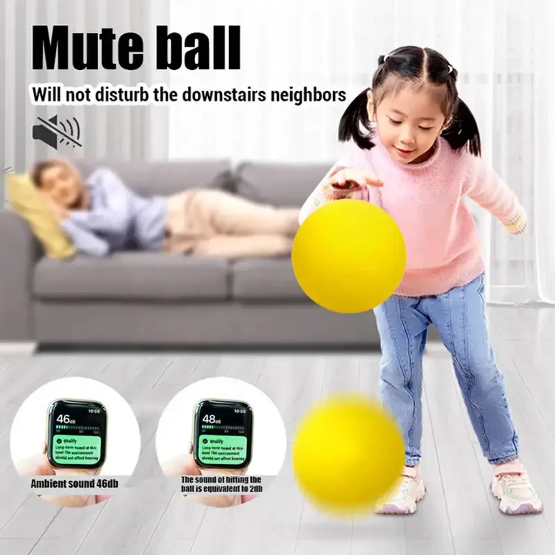 Kids Silent Basketball Squeezable Mute Bouncing Basketball Indoor Silent  Ball Foam Basketball Bounce Football Sports Toys Gifts - AliExpress