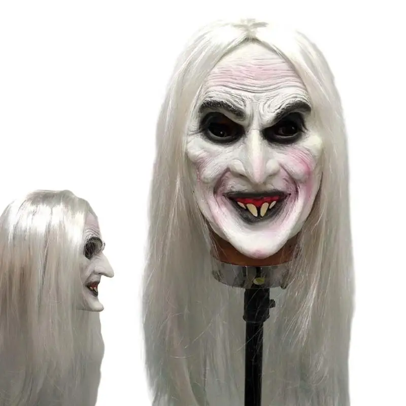 Scary Witch Latex Face Cover 5