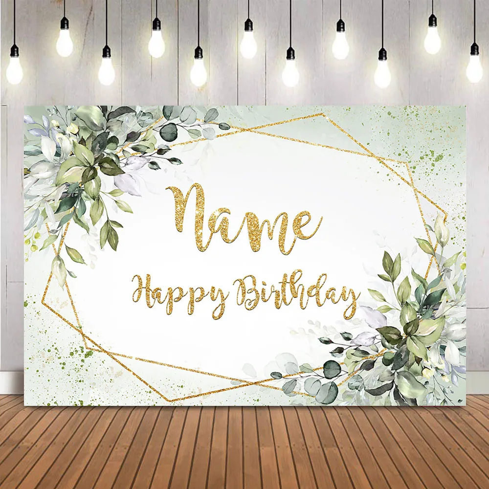 Photography Birthday Backdrop Name Customize DIY Banner for Party Decoration photo backdrop
