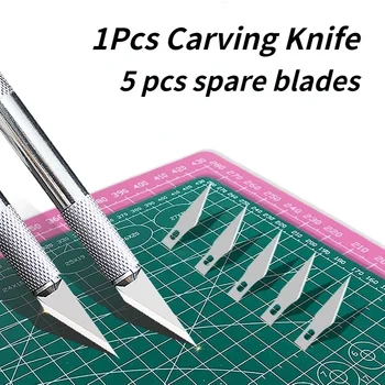 Coltello per Scrapbooking, Coltello di Precisione per Creazione di Biglietti, Coltello per Intaglio di Carta, Strumenti per Artigianato, Scultura in Argilla e Ceramica