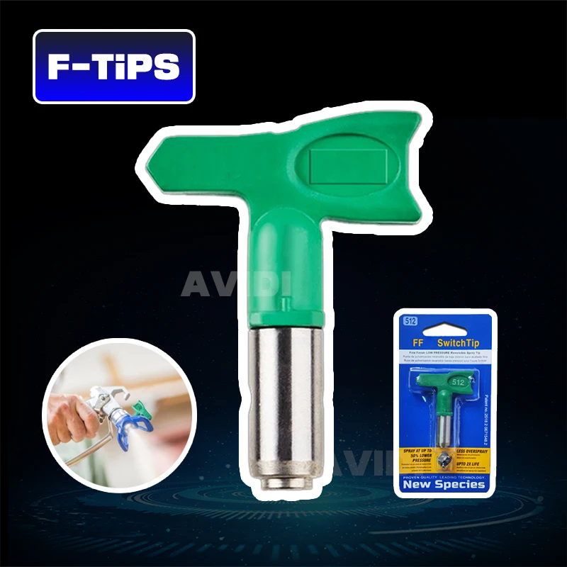 Low Pressure 1-6 Series Airless Tips LP Nozzle with 7-8 Nozzle Guard For Titan Wagner Airless Paint Spray Sprayer Pating Tools