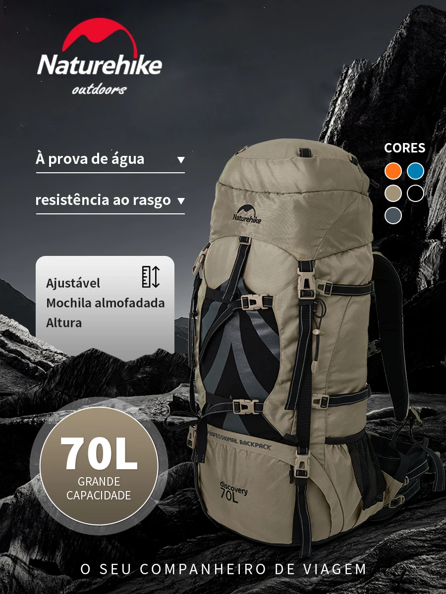 Naturehiek 70L Backpack Large Capacity Men Women Outdoor