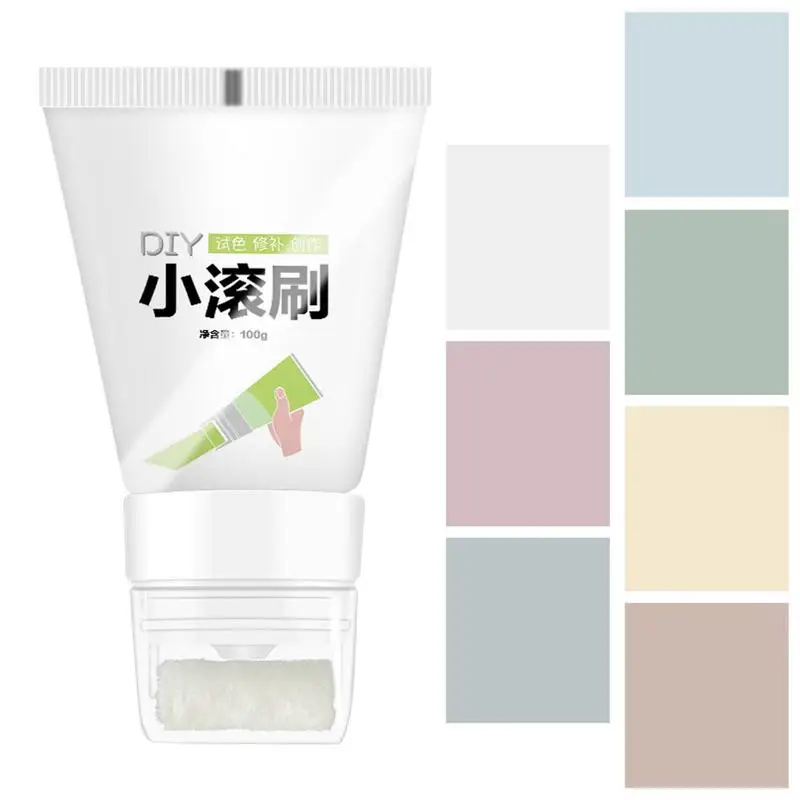 Wall Repair Paint Small Portable Wall Painting Supplies For Quick And Environmental Renovation Rolling Brush For Bedroom Kitchen rolling xuan paper chinese raw rice paper calligraphy painting paper half ripe raw xuan zhi rijstpapier carta di riso