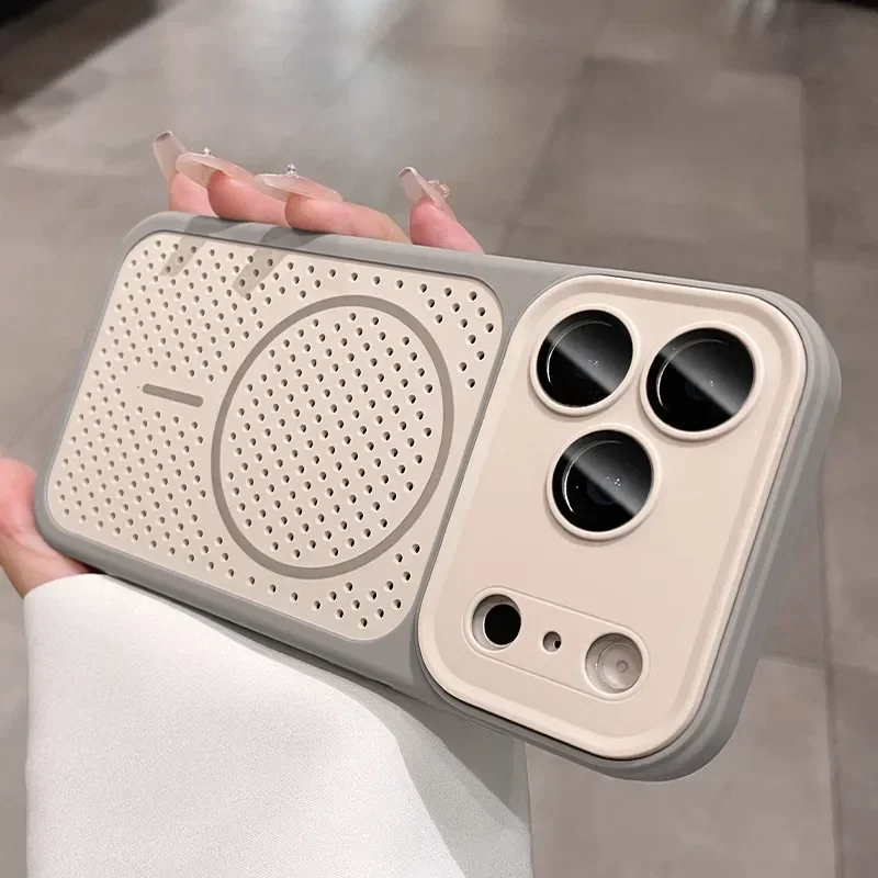 Honeycomb Heat Dissipation Magnetic Shockproof Phone Case
