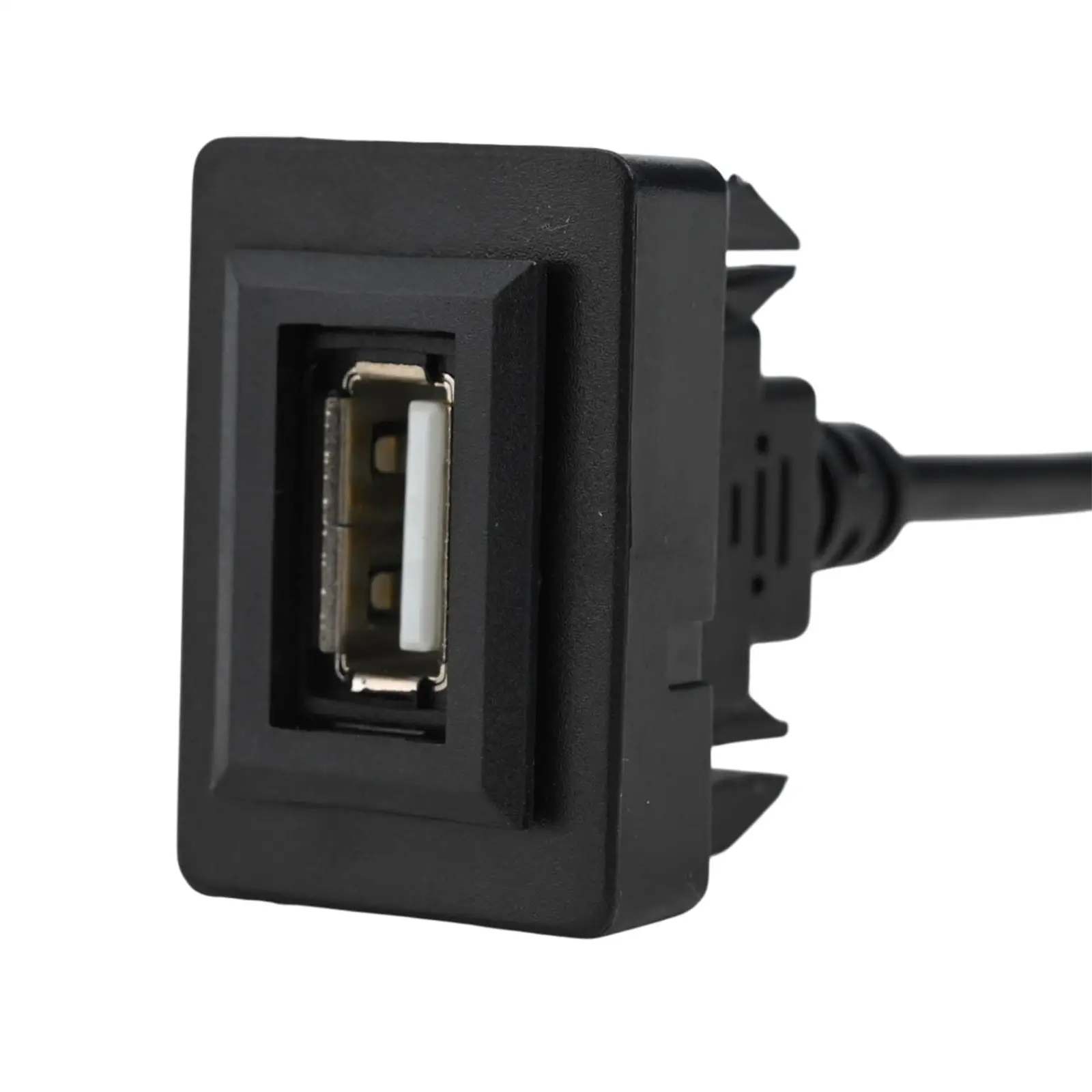 도요타 짧은 대시보드용, 힐룩스, 프라도, 랜드크루저용 차량 대시보드 매립형 USB 2.0 패널 연장 케이블 어댑터