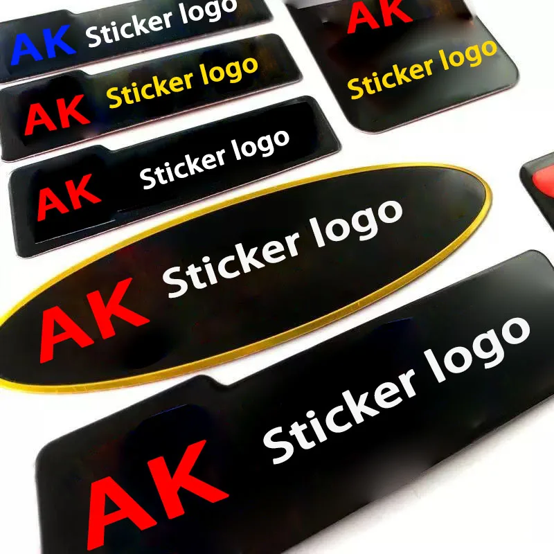 Motorcycle accessories Motorcycle Stickers For Ak Exhaust Pipe Decals High Temperature Resistant Metal Aluminum Waterproof Motorcycle Accessories yamaha Sticker