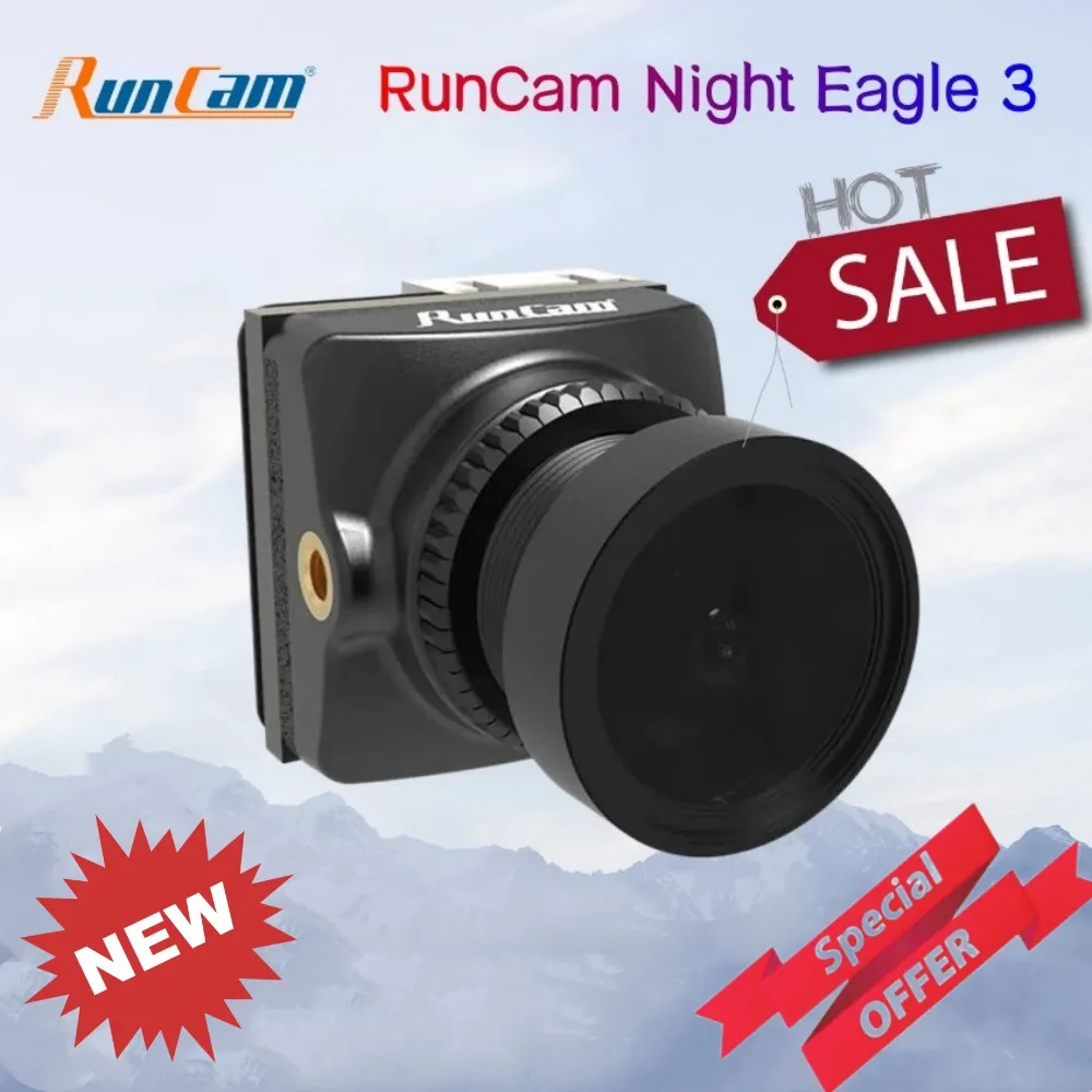 

RunCam Night Eagle 3 1000TVL 8,5g Ultra светильник FOVD NTSC/PAL CMOS FPV Starlight камера ночного видения для FPV радиоуправляемого дрона