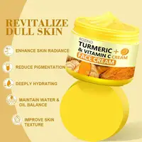 Savon au citron au curcuma/coussin nettoyant/crème pour le visage/sérum série curcuma produit de soin éclaircit le teint pour tous les types de peau nourrir 4