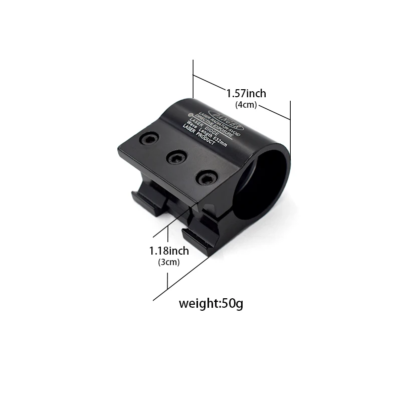 Green Laser Aiming Instrument Auxiliary Sight Hunting Laser Device Optical Equipment Including Clamp Without Battery