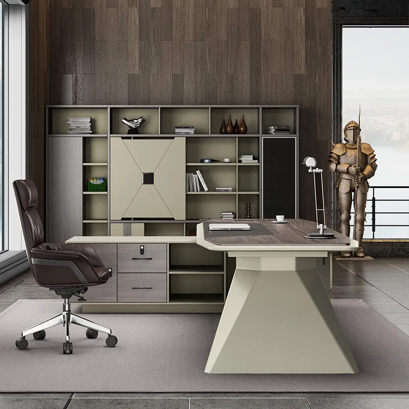 JXT Fashion 1.6m Office Table President Table Supervisor Manager Table office desk manager manager desk simple modern boss office desk and chair combination fashion office desk