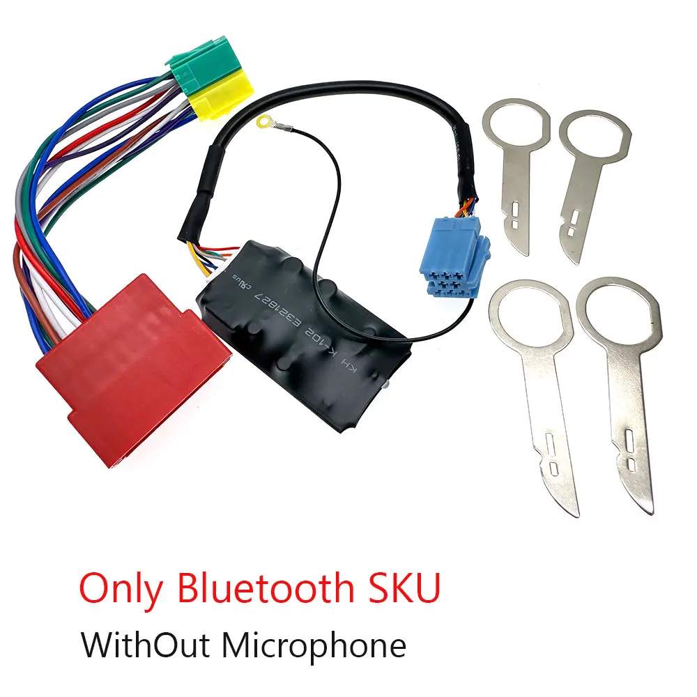 Car Bluetooth 5.0 AUX Handsfree 8 Pin Adapter A2DP Music Audio Cable For Audi A3 8L 8P A4 B5-B7 A6 4B A8 4D Quadlock - 2