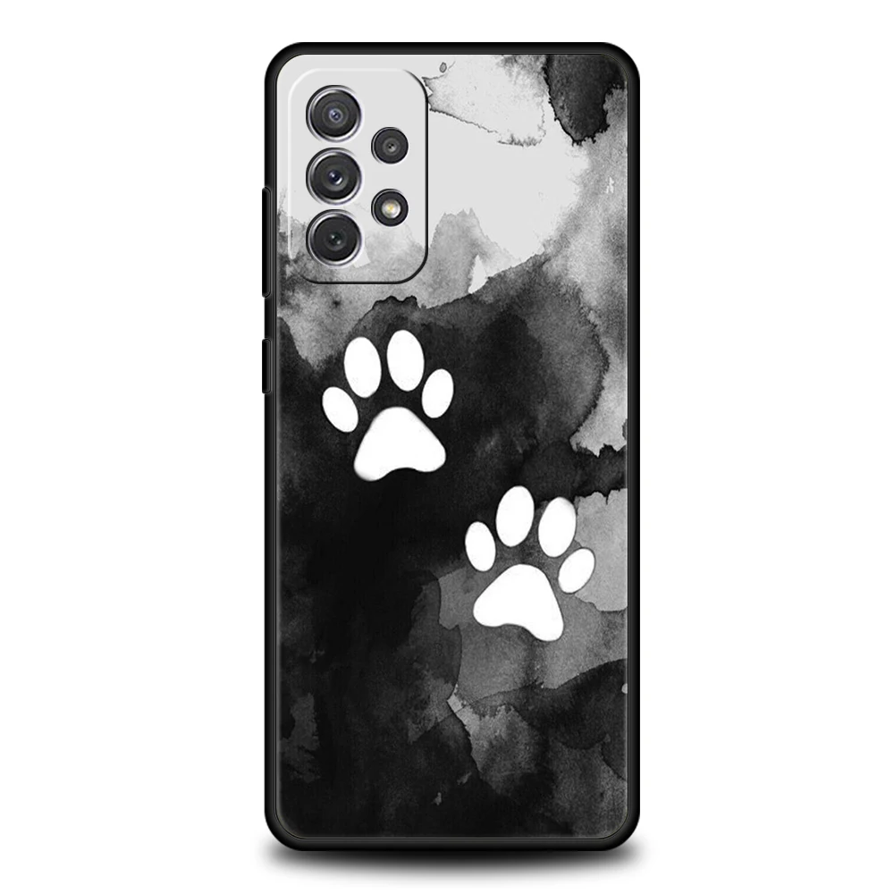 Cute Dog Paw Print Soft Shell Phone Case