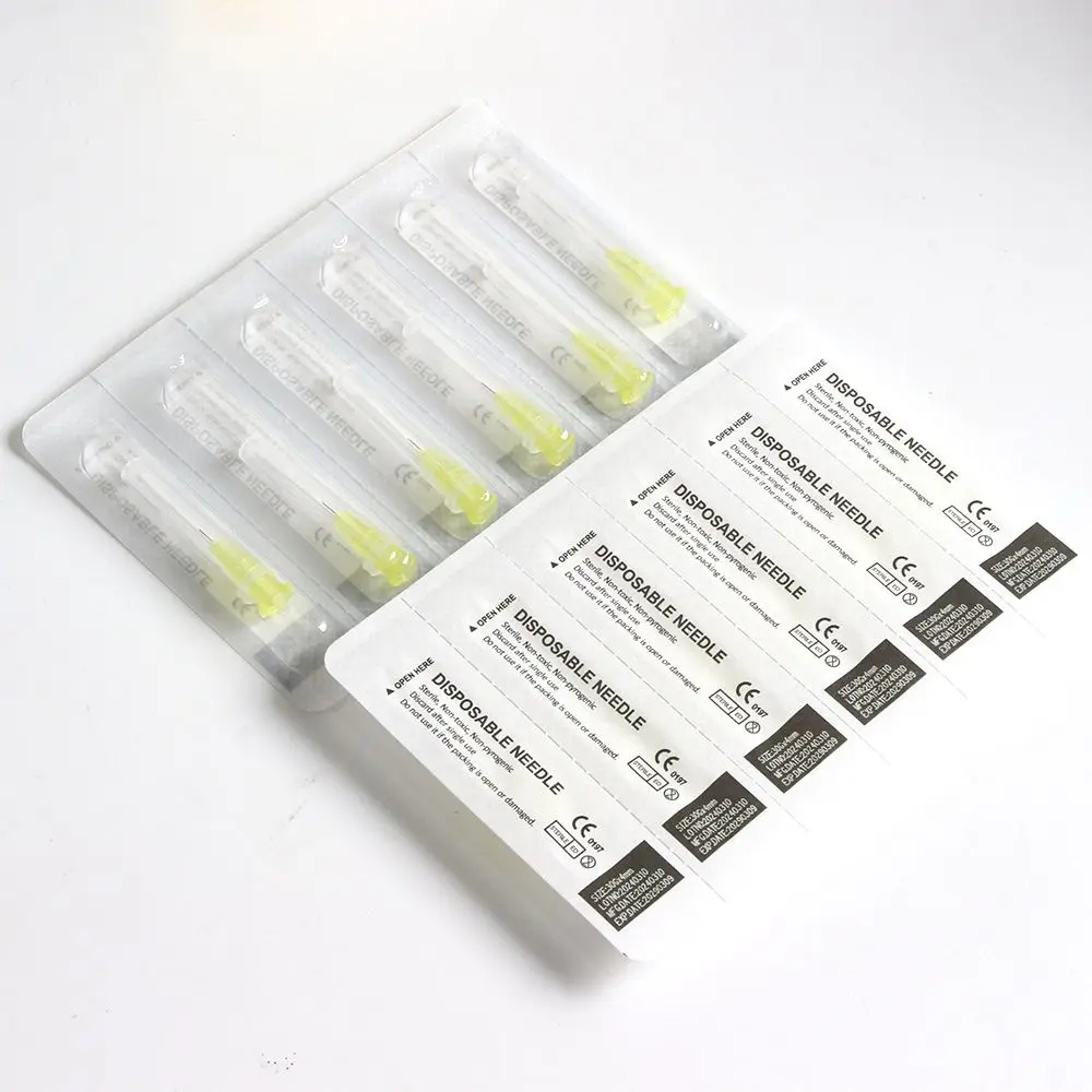 100pcs/box 30G 4mm 13mm Disposable Needle Small Painless Tattoo Needle Injection Needle surgical tool 4