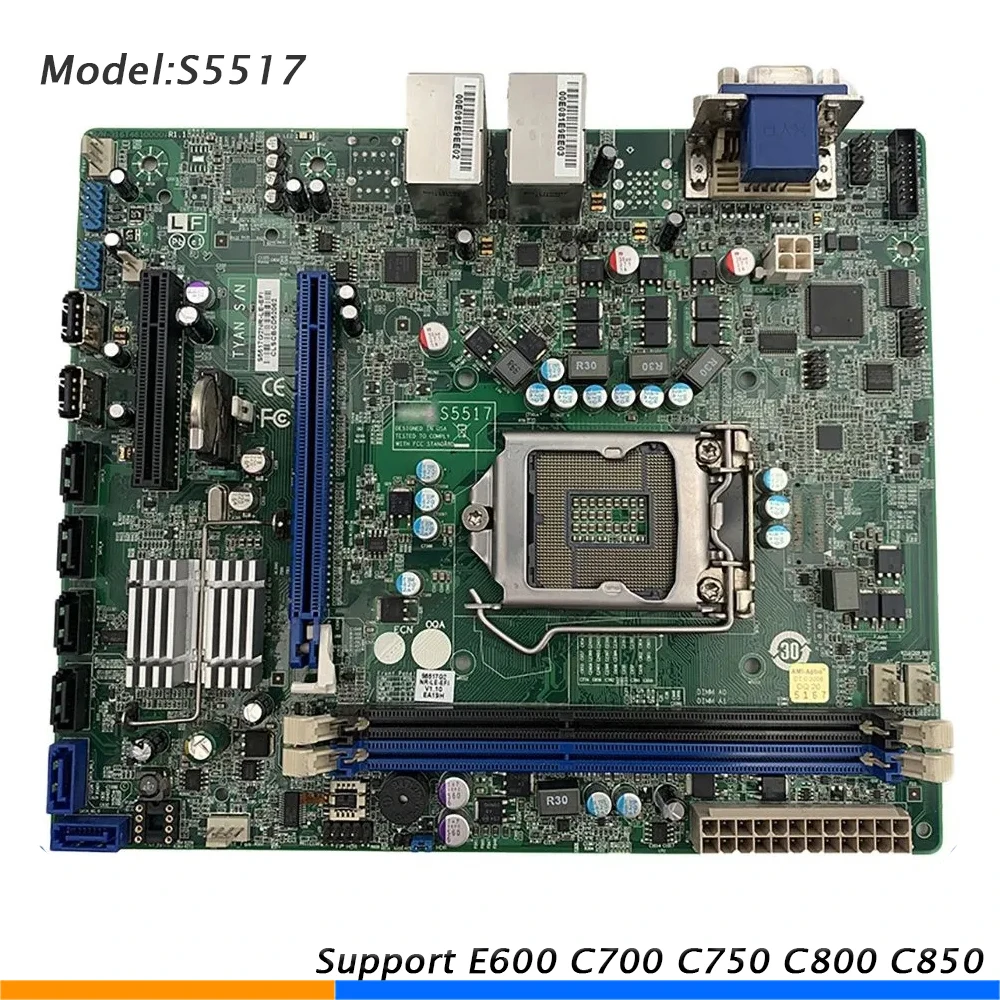 Original Server Motherboard For TYAN S5517 S5517AG2NR LGA1155 DDR3 Fiery E200 07 for Canon E600 C700