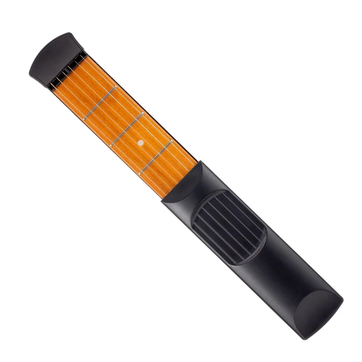 6-Bund-Modell, tragbarer Taschengitarren-Akkordtrainer, Sapele-Holz-Gitarren-Übungswerkzeug für Trainer, Anfänger-Übungen – Detail 9