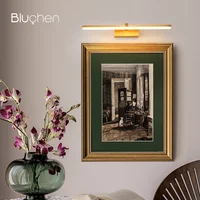 Golden Wall Lamp 40cm 51cm Bedroom Mirror Led Wall Light Surface mounted AC90-260V Hardwired Wall Sconce Acrylic Picture Light - Image 3