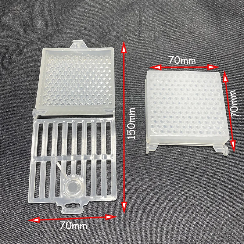 Beekeeping Transport Queen Cages, New Design Bee Post Cage, Transparent Box with Comb Fundation Sheet, Queen Rearing Tool Supplies, beekeeping tools