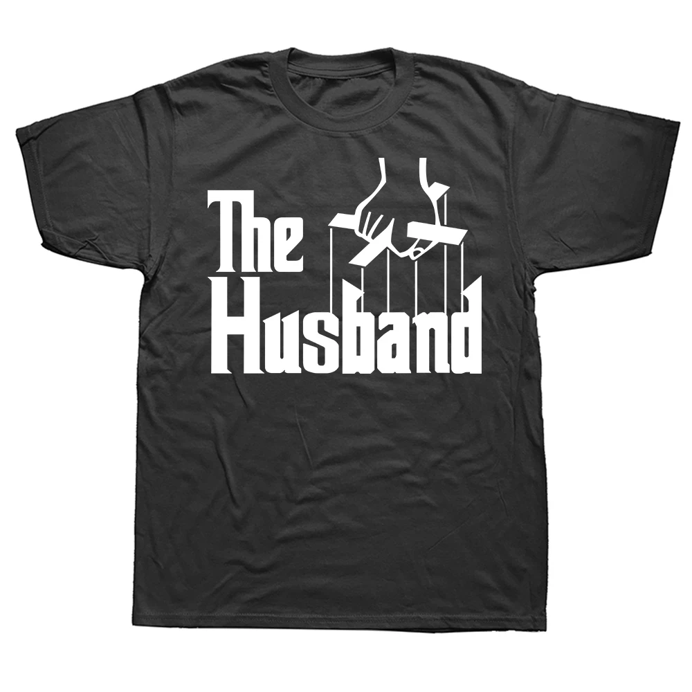 Lustiges Unisex-T-Shirt mit Aufdruck „The Husband“ aus reiner Baumwolle, Streetwear-T-Shirt, Humor-T-Shirt, lockere Passform, Kleidung für Männer und Frauen, kurze Ärmel