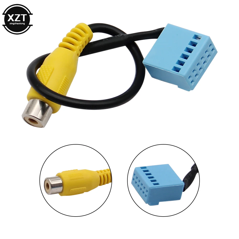 Car Rear View Camera Adapter Cable Video Connector For Skoda Volkswagen Passat B6 PQ MIB RCA Line