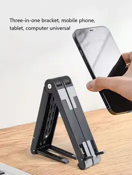 Supporto Regolabile per Laptop, Rialzo per Computer da Scrivania, Portatile, Pieghevole, con Raffreddamento e Sospensione, Supporto per Notebook