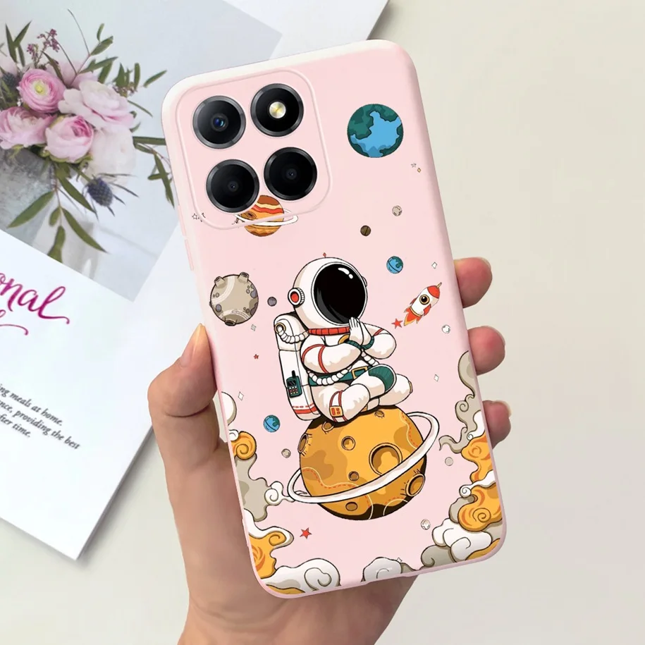 Cute Astronaut Soft Silicone Back Cover - Enhanced Protection