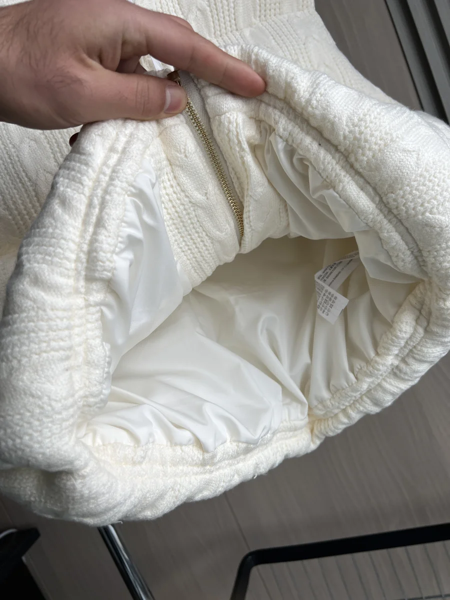 ETJ 2025 Winter Neue Elegante Modische Ärmellose Warme Dicke Gestrickte Baumwollweste mit Stehkragen für Damen – Detail 7