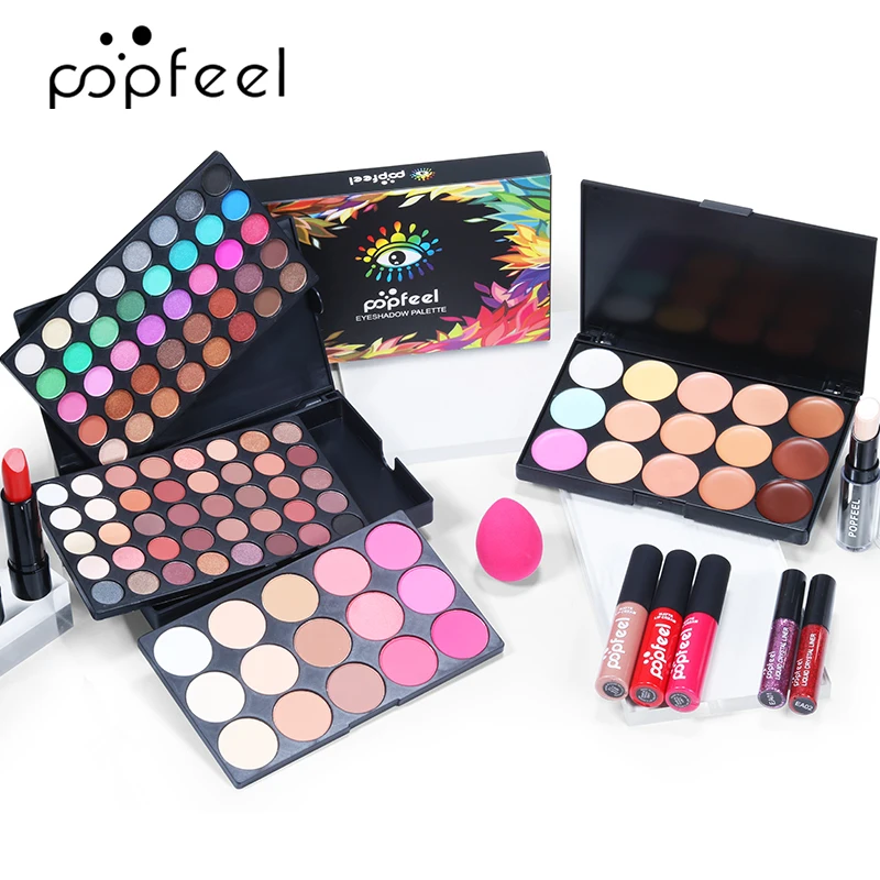 Description Picture 5 of itemPOPFEEL Complete Makeup Set for Beginners- All-in-One Cosmetic Kit for Women Including Eyeshadow, Concealer, Foundation, Mascara