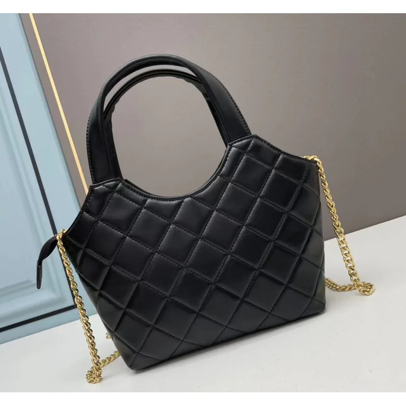 

2024 new Tote Grid Crossbody Handbag Shoulder Chain Underarm Commuter workers Fashionable and minimalist bag For Women