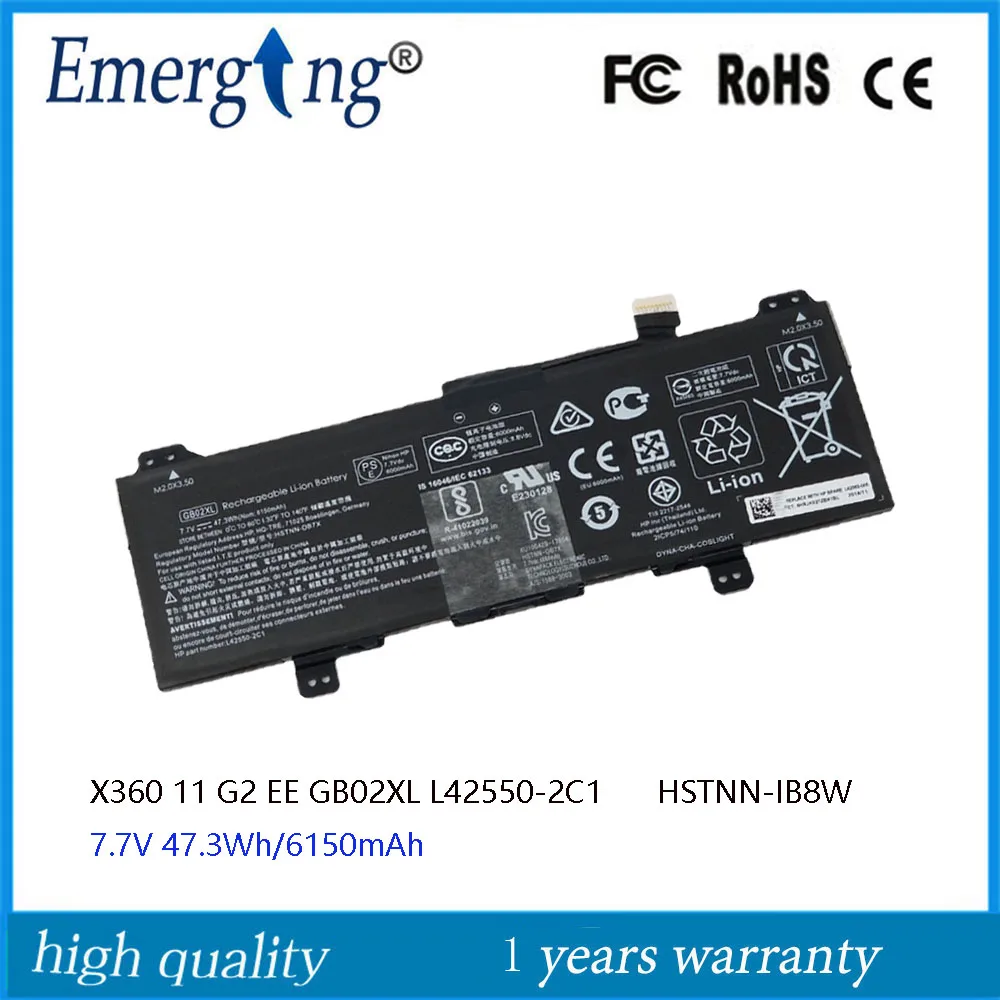 Genuine HP L42583-005 Laptop Battery For HP Chromebook GB02XL (OEM