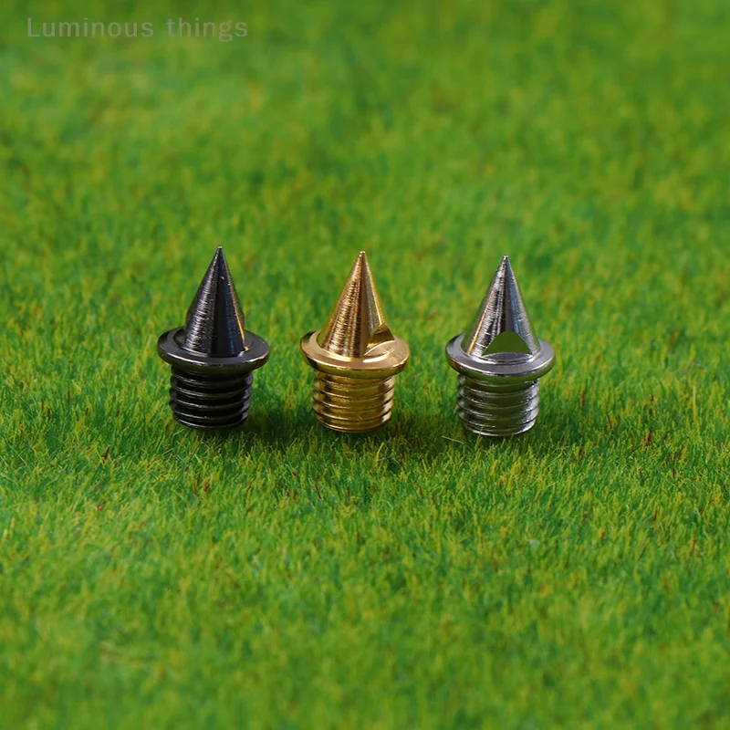 Track Shoe Spikes 12Pcs Track Field Needle Silver/Gold/Black Camping Running Replacements Parts