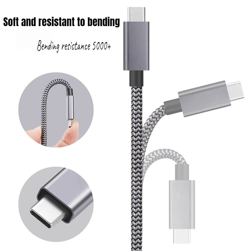 Ｚ ޴ USB C Ÿ ̺,   ̺,  ȭ ̺, USB 3.1 Gen2, 10Gb , 4K 5A, 100W  ڵ