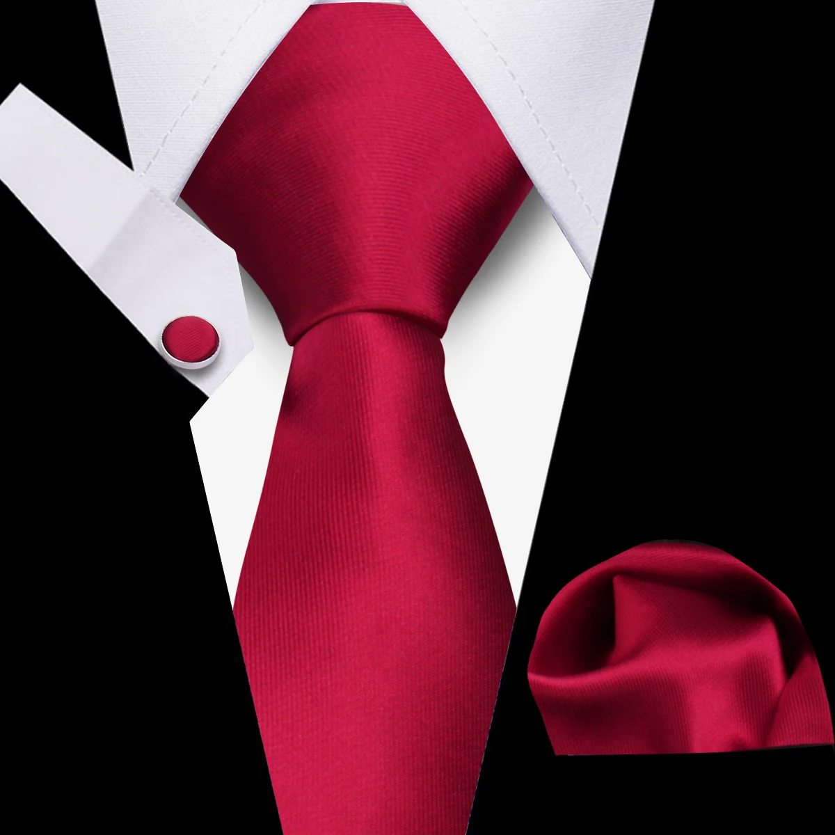 Necktie Set 3-Pieces Men's Tie Set Handmade Necktie Men Formal Wedding Suit Accessories