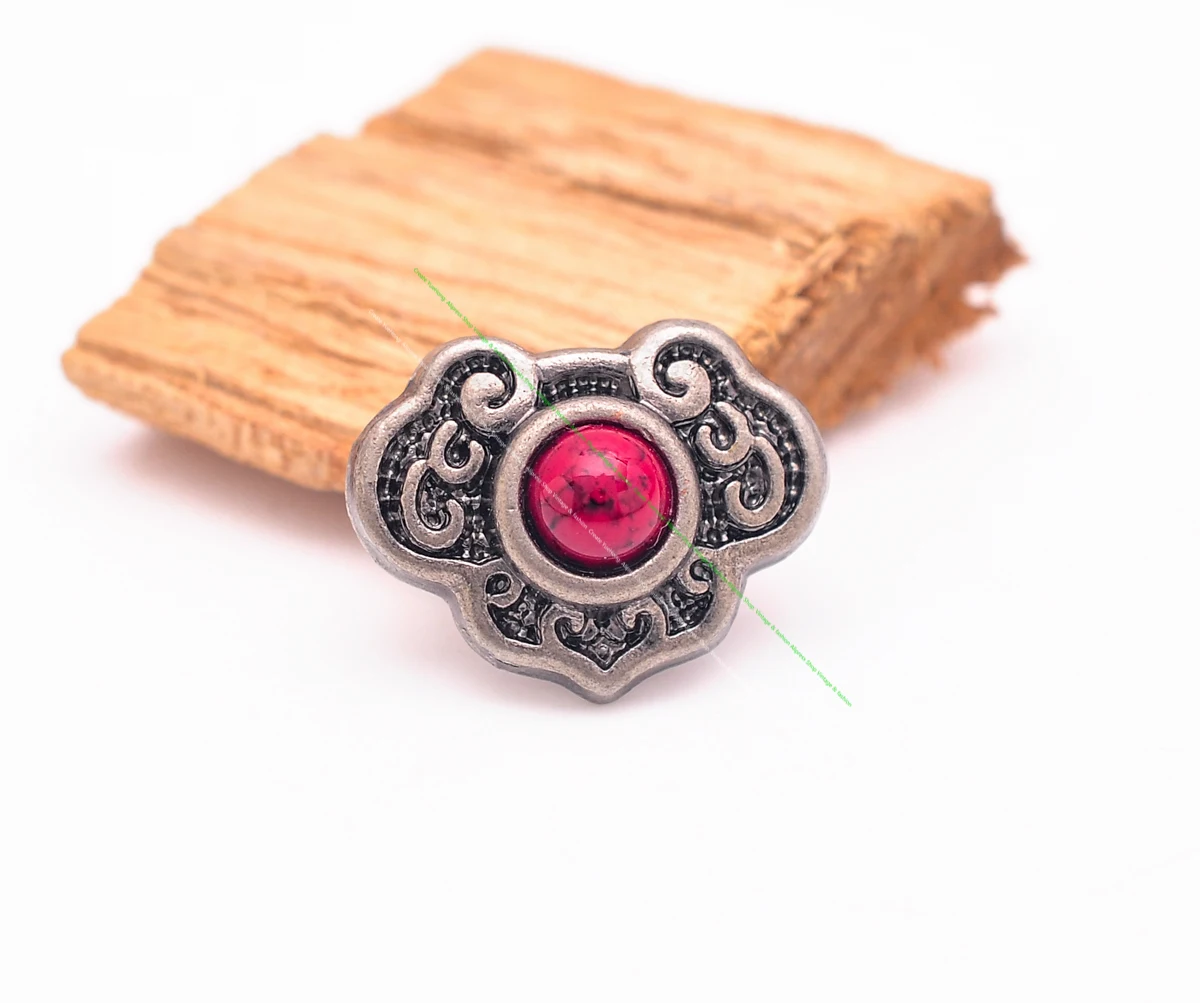 10 Stück 15*20mm Vintage Deko-Elemente für Geldbörsen, Lederarbeiten, Kragen-Accessoires, Conchos, DIY Handarbeit, Leder-Schraubverschluss für Geldbörsen – Detail 5