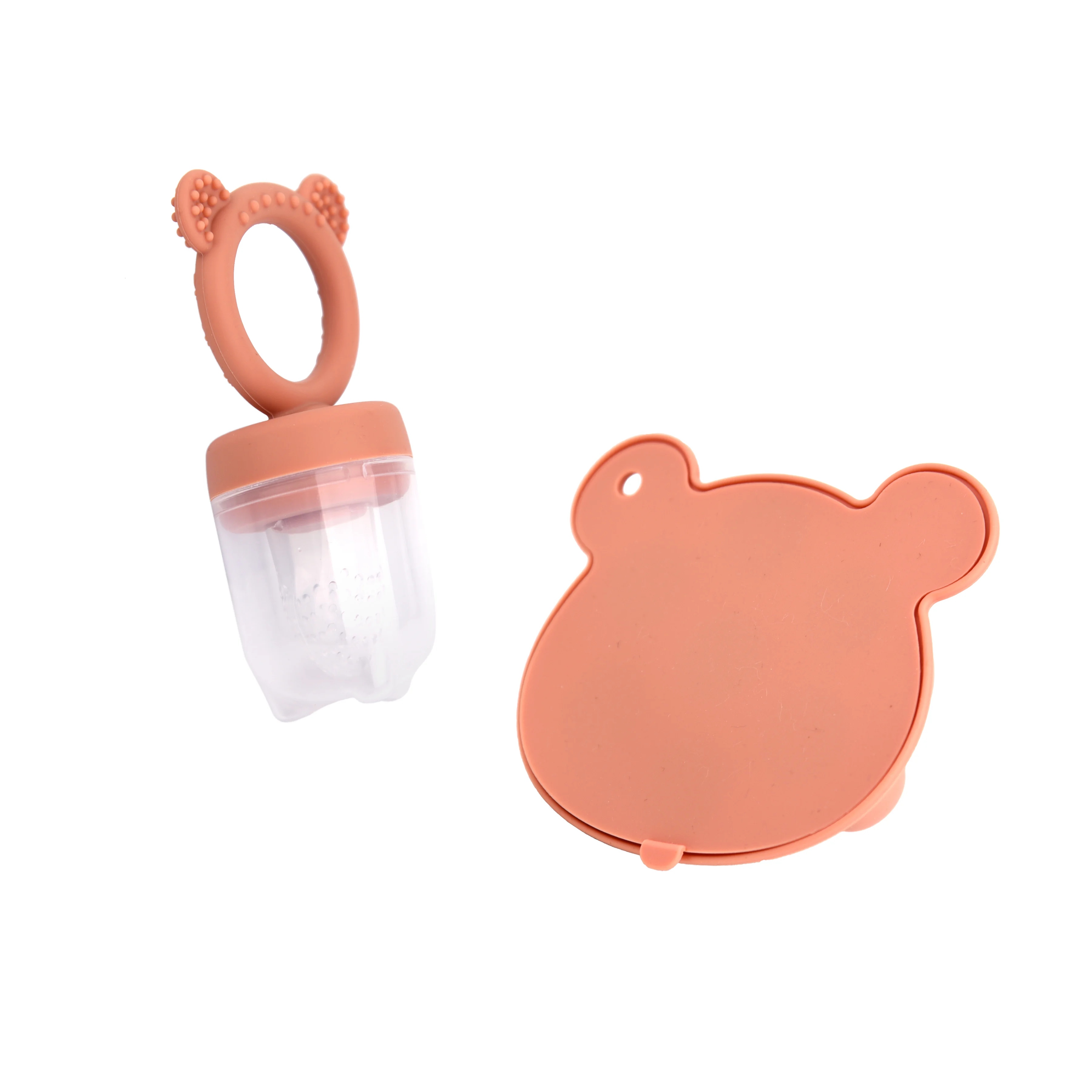 Animal Design Bear Set Fruit Feeder Breast Milk Freezer Tray Food Soup Silicone Freezer Tray Silicone Popsicle Mold
