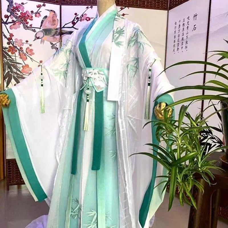 

Chinese Traditional Hanfu Dress Large Size 5XL Women&Men Customized Oversize Male Carnival Chi Rong Wind Master Cosplay Costume