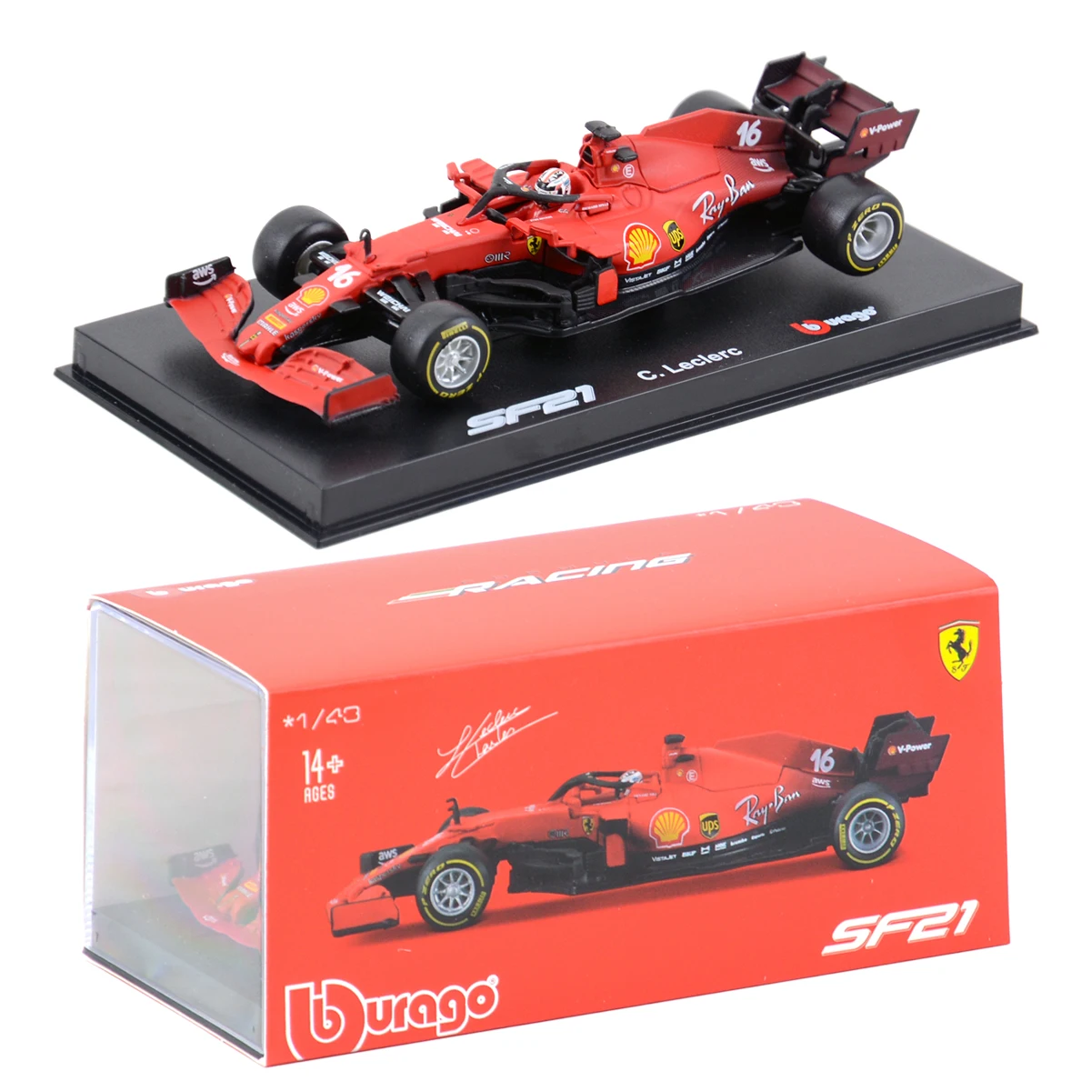 Bburago 1:43 Ferrari 2023 SF23 SF21 #16 #55 F1 Formula Car Die Cast Vehicles Collectible Model Racing Toys Acrylic Box bburago 1 43 f1 2023 16 charles leclerc scuderia ferrari sf23 55 carlos sainz alloy car die cast car model toy collection gift