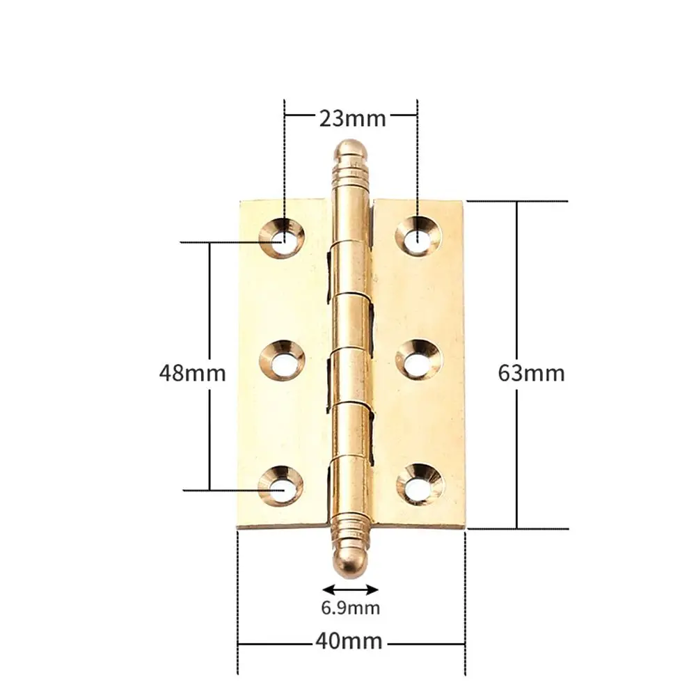 Description Picture 6 of itemWindow Accessories Door Hinges 3.5inch Multilayer Plating Cross Hinge Brass Mute Furniture Hardware Cabinet Cupboard Window Door