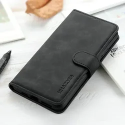 Leather 360° Protective Flip Case Cover for Moto G84 (Black)