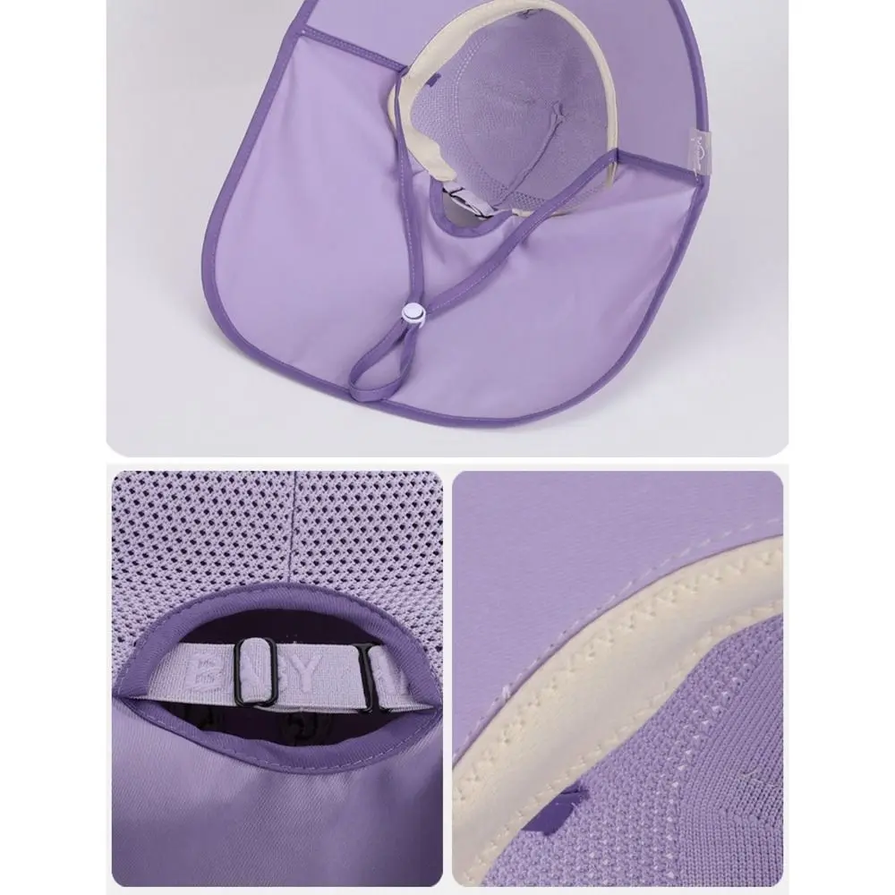 Big Brim Baby Fisherman Hat Extended Shawl Sun Protection Sunscreen Hat Bucket Cap Cartoon Children Beach Cap Outdoor