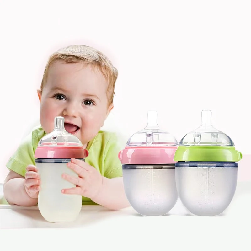 Water Bottle Food Grade Silicone Bottle 250ml 150ml Leak-proof and drop-resistant