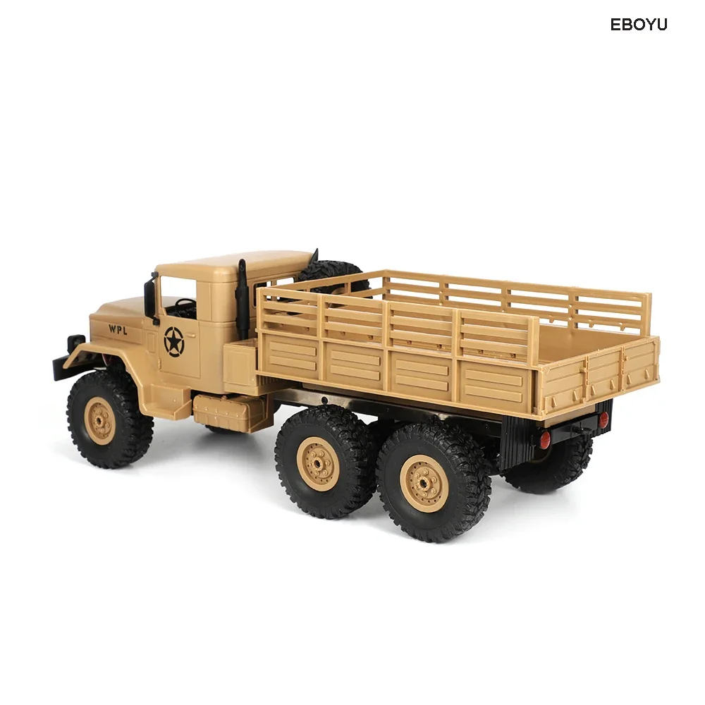 WPL B16 RC Truck B-16 1/16 2.4G 6WD Crawler Off Road RC Car With Light RTR Gift Toy for Kids 4