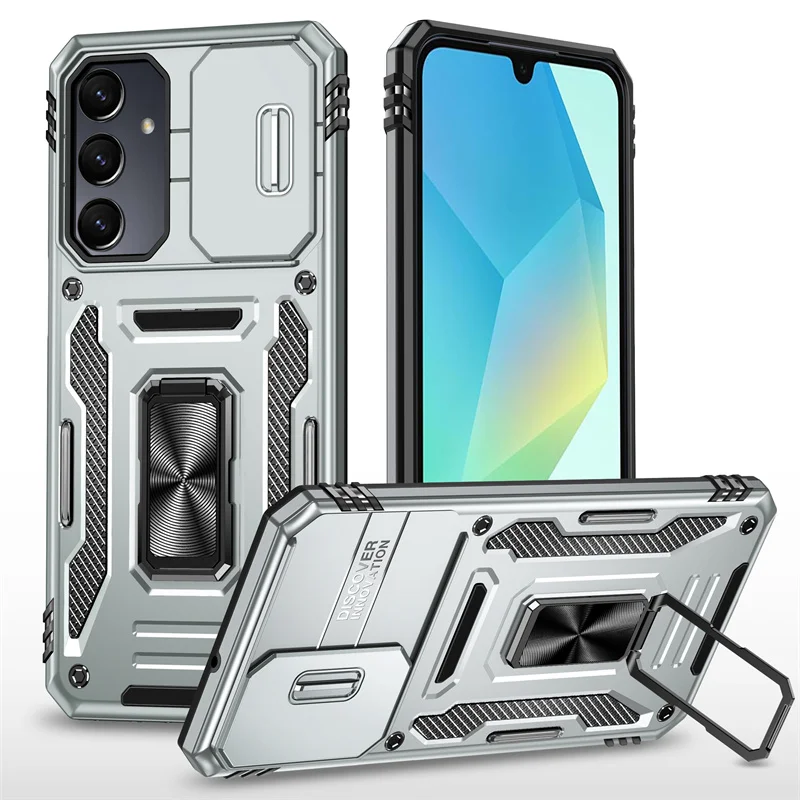 Enhanced Ring Holder Armor Shockproof Case with Lens Protection