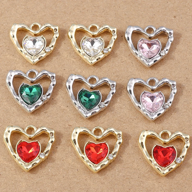 4 Stück 25x33mm Metall Gothic Liebe Herz Charms Anhänger für Schmuckherstellung DIY Frauen Punk Ohrringe Halskette Schmuck Zubehör – Detail 18