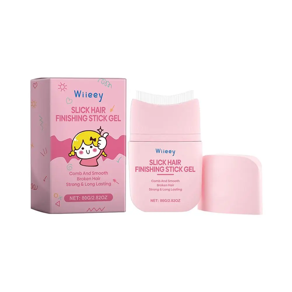 80g New Hair Wax Stick, Wax Stick For Hair Wigs Slick Stick Pomade Non-greasy Styling For Fly Away J1B8